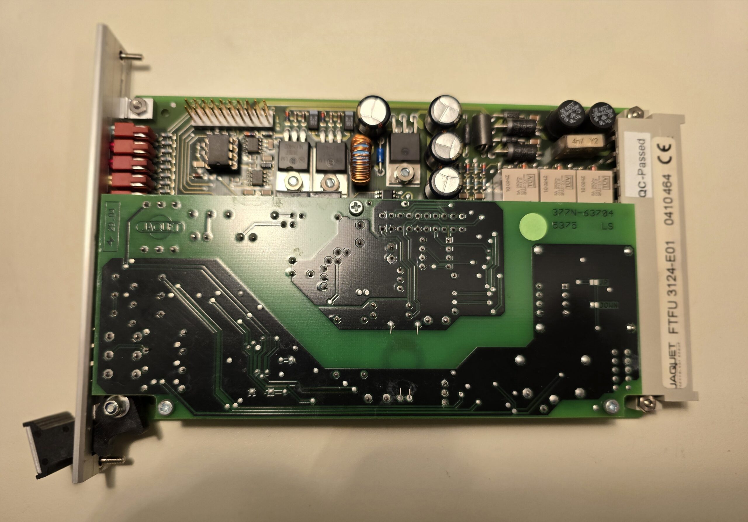 FTFU3124-E01 Frequency current converter relay overspeed protection for jaquet sensor, identification label detail
