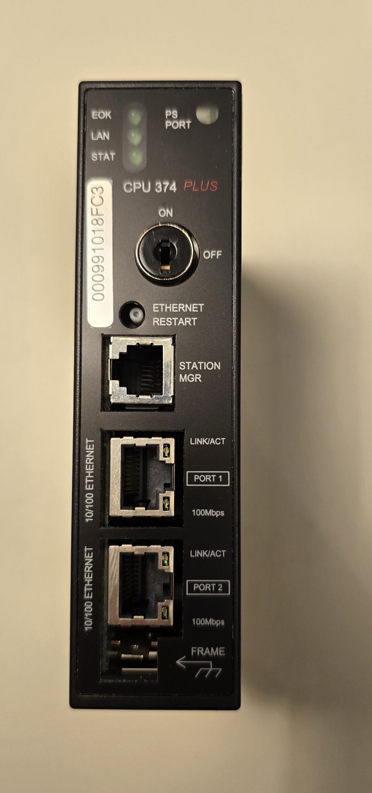 IC693CPU374 C80-35 processing unit cpu374, front view