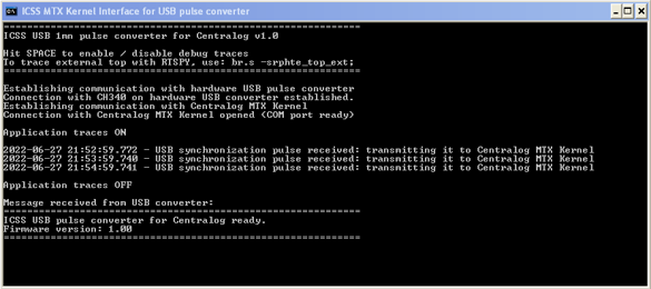 Interface application for the MTX Kernel