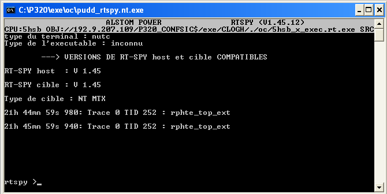 Confirmation that the pulse is correctly received with RTSpy